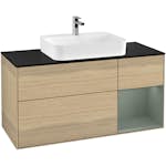 Tvättställsskåp Villeroy & Boch Finion med 3 Lådor Hylla och Bänkskiva för Ytmonterat Tvättställ