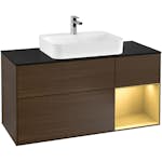 Tvättställsskåp Villeroy & Boch Finion med 3 Lådor Hylla och Bänkskiva för Ytmonterat Tvättställ