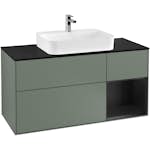 Tvättställsskåp Villeroy & Boch Finion med 3 Lådor Hylla och Bänkskiva för Ytmonterat Tvättställ
