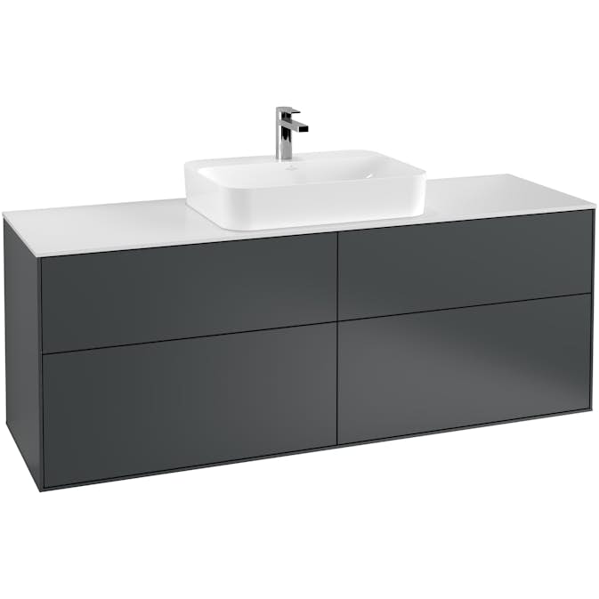 Tvättställsskåp Villeroy & Boch Finion med 4 Lådor och Bänkskiva för Ytmonterat Tvättställ