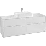 Tvättställsskåp Villeroy & Boch Finion med 4 Lådor och Bänkskiva för Ytmonterat Tvättställ