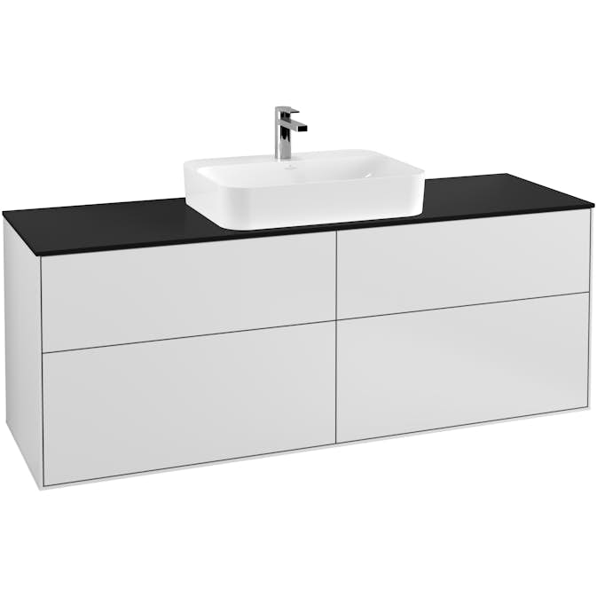 Tvättställsskåp Villeroy & Boch Finion med 4 Lådor och Bänkskiva för Ytmonterat Tvättställ