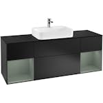 Tvättställsskåp Villeroy & Boch Finion med Två Hyllor och Bänkskiva för Ytmonterat Tvättställ
