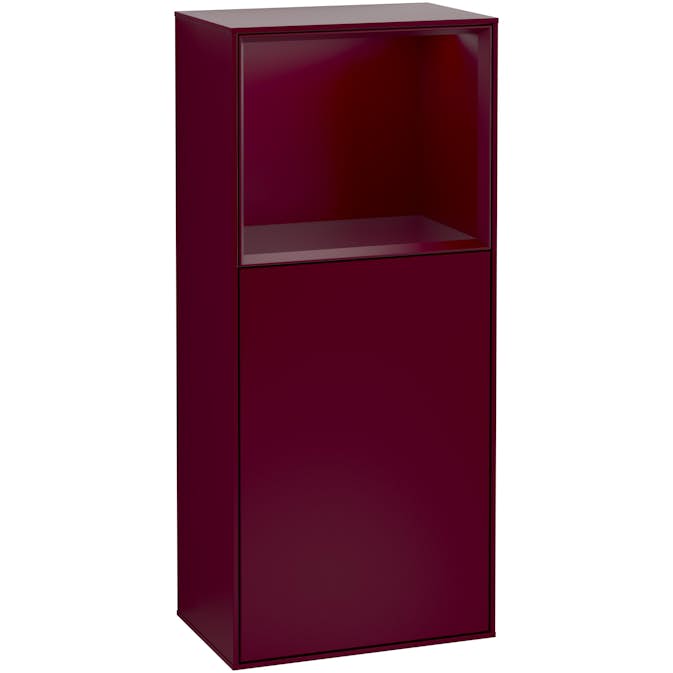 Väggskåp Villeroy & Boch Finion med 1 Dörr och Öppen Hylla Uppe 418 mm