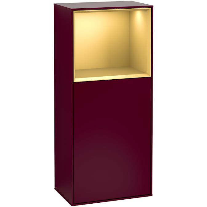 Väggskåp Villeroy & Boch Finion med 1 Dörr och Öppen Hylla Uppe 418 mm