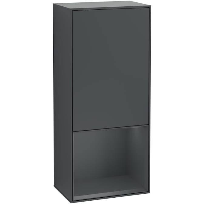 Väggskåp Villeroy & Boch Finion med 1 Dörr och Öppen Hylla Nere 418 mm