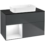 Tvättställsskåp Villeroy & Boch Finion med 2 Lådor Hylla och Bänkskiva för Fristående Tvättställ