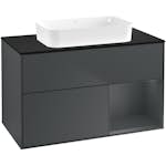Tvättställsskåp Villeroy & Boch Finion med 2 Lådor Hylla och Bänkskiva för Fristående Tvättställ