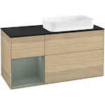 Tvättställsskåp Villeroy & Boch Finion med 3 Lådor Hylla och Bänkskiva för Ocentrerat Fristående Tvättställ