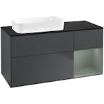 Tvättställsskåp Villeroy & Boch Finion med 3 Lådor Hylla och Bänkskiva för Ocentrerat Fristående Tvättställ