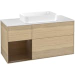 Tvättställsskåp Villeroy & Boch Finion med 3 Lådor Hylla och Bänkskiva för Fristående Tvättställ