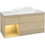 Tvättställsskåp Villeroy & Boch Finion med 3 Lådor Hylla och Bänkskiva för Fristående Tvättställ