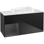 Tvättställsskåp Villeroy & Boch Finion med 3 Lådor Hylla och Bänkskiva för Fristående Tvättställ