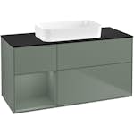 Tvättställsskåp Villeroy & Boch Finion med 3 Lådor Hylla och Bänkskiva för Fristående Tvättställ