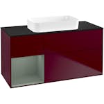 Tvättställsskåp Villeroy & Boch Finion med 3 Lådor Hylla och Bänkskiva för Fristående Tvättställ