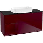 Tvättställsskåp Villeroy & Boch Finion med 3 Lådor Hylla och Bänkskiva för Fristående Tvättställ