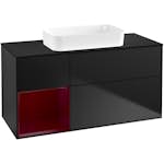 Tvättställsskåp Villeroy & Boch Finion med 3 Lådor Hylla och Bänkskiva för Fristående Tvättställ