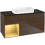 Tvättställsskåp Villeroy & Boch Finion med 3 Lådor Hylla och Bänkskiva för Fristående Tvättställ