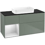 Tvättställsskåp Villeroy & Boch Finion med 3 Lådor Hylla och Bänkskiva för Fristående Tvättställ