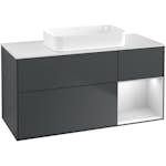 Tvättställsskåp Villeroy & Boch Finion med 3 Lådor Hylla och Bänkskiva för Fristående Tvättställ
