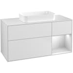 Tvättställsskåp Villeroy & Boch Finion med 3 Lådor Hylla och Bänkskiva för Fristående Tvättställ