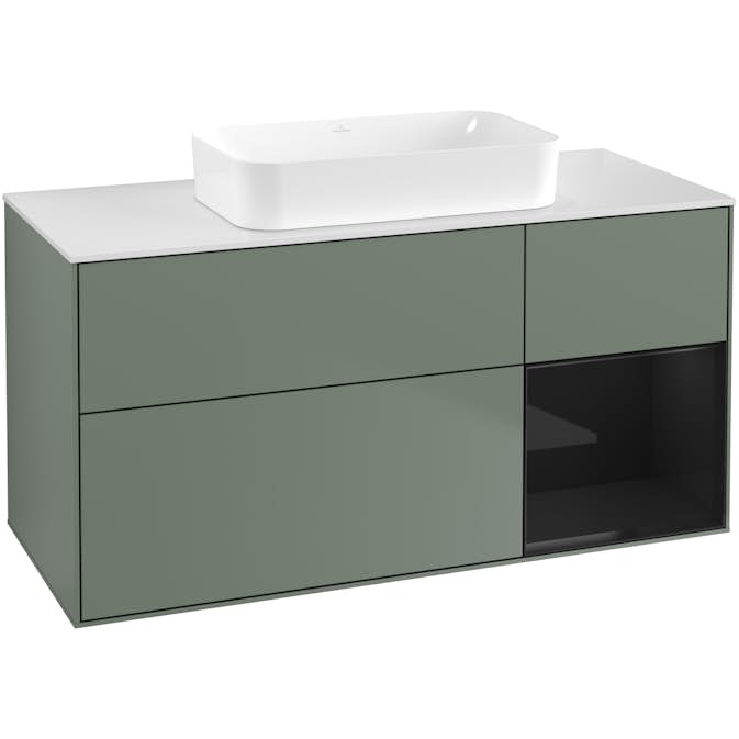 Tvättställsskåp Villeroy & Boch Finion med 3 Lådor Hylla och Bänkskiva för Fristående Tvättställ