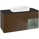 Tvättställsskåp Villeroy & Boch Finion med 3 Lådor Hylla och Bänkskiva för Fristående Tvättställ