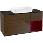 Tvättställsskåp Villeroy & Boch Finion med 3 Lådor Hylla och Bänkskiva för Fristående Tvättställ