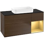 Tvättställsskåp Villeroy & Boch Finion med 3 Lådor Hylla och Bänkskiva för Fristående Tvättställ