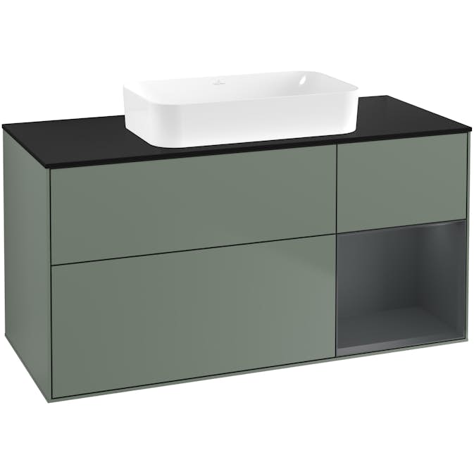 Tvättställsskåp Villeroy & Boch Finion med 3 Lådor Hylla och Bänkskiva för Fristående Tvättställ