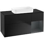 Tvättställsskåp Villeroy & Boch Finion med 3 Lådor Hylla och Bänkskiva för Fristående Tvättställ