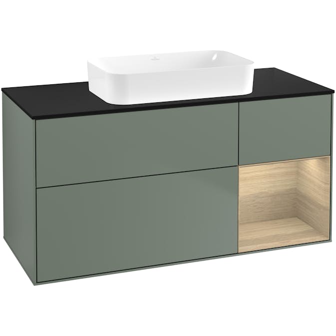 Tvättställsskåp Villeroy & Boch Finion med 3 Lådor Hylla och Bänkskiva för Fristående Tvättställ