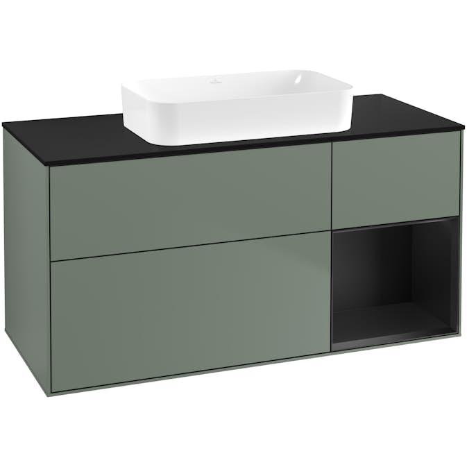 Tvättställsskåp Villeroy & Boch Finion med 3 Lådor Hylla och Bänkskiva för Fristående Tvättställ