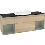 Tvättställsskåp Villeroy & Boch Finion med Två Hyllor och Bänkskiva för Fristående Tvättställ