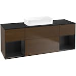 Tvättställsskåp Villeroy & Boch Finion med Två Hyllor och Bänkskiva för Fristående Tvättställ