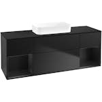 Tvättställsskåp Villeroy & Boch Finion med Två Hyllor och Bänkskiva för Fristående Tvättställ
