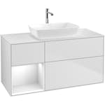 Tvättställsskåp Villeroy & Boch Finion med 3 Lådor Hylla och Bänkskiva för Fristående Tvättställ från Artis & Collaro