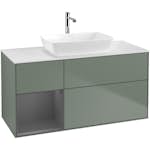 Tvättställsskåp Villeroy & Boch Finion med 3 Lådor Hylla och Bänkskiva för Fristående Tvättställ från Artis & Collaro