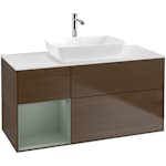 Tvättställsskåp Villeroy & Boch Finion med 3 Lådor Hylla och Bänkskiva för Fristående Tvättställ från Artis & Collaro