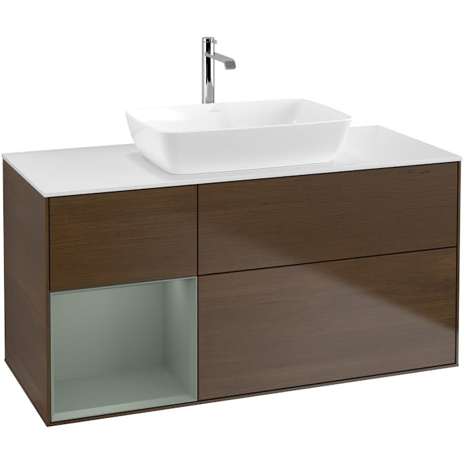 Tvättställsskåp Villeroy & Boch Finion med 3 Lådor Hylla och Bänkskiva för Fristående Tvättställ från Artis & Collaro