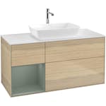 Tvättställsskåp Villeroy & Boch Finion med 3 Lådor Hylla och Bänkskiva för Fristående Tvättställ från Artis & Collaro