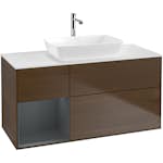 Tvättställsskåp Villeroy & Boch Finion med 3 Lådor Hylla och Bänkskiva för Fristående Tvättställ från Artis & Collaro