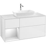 Tvättställsskåp Villeroy & Boch Finion med 3 Lådor Hylla och Bänkskiva för Fristående Tvättställ från Artis & Collaro