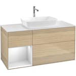 Tvättställsskåp Villeroy & Boch Finion med 3 Lådor Hylla och Bänkskiva för Fristående Tvättställ från Artis & Collaro