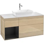 Tvättställsskåp Villeroy & Boch Finion med 3 Lådor Hylla och Bänkskiva för Fristående Tvättställ från Artis & Collaro