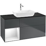 Tvättställsskåp Villeroy & Boch Finion med 3 Lådor Hylla och Bänkskiva för Fristående Tvättställ från Artis & Collaro