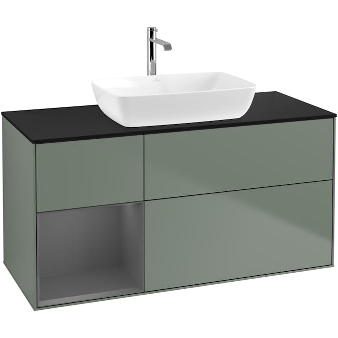 Tvättställsskåp Villeroy & Boch Finion med 3 Lådor Hylla och Bänkskiva för Fristående Tvättställ från Artis & Collaro