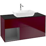 Tvättställsskåp Villeroy & Boch Finion med 3 Lådor Hylla och Bänkskiva för Fristående Tvättställ från Artis & Collaro