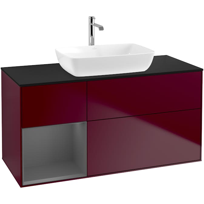Tvättställsskåp Villeroy & Boch Finion med 3 Lådor Hylla och Bänkskiva för Fristående Tvättställ från Artis & Collaro