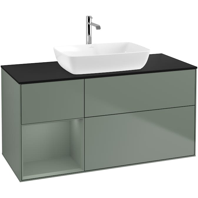 Tvättställsskåp Villeroy & Boch Finion med 3 Lådor Hylla och Bänkskiva för Fristående Tvättställ från Artis & Collaro